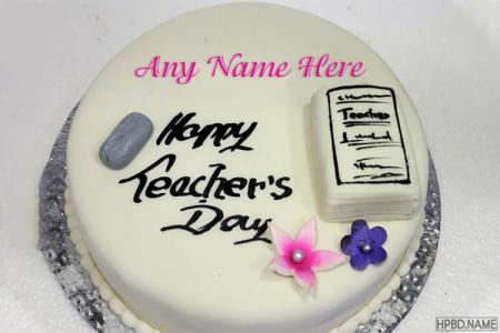 Happy Teacher's Day Cake  With Your Name